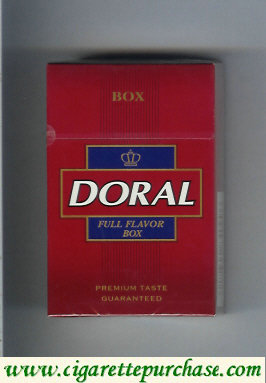 Doral Premium Taste Guaranteed Full Flavor cigarettes hard box